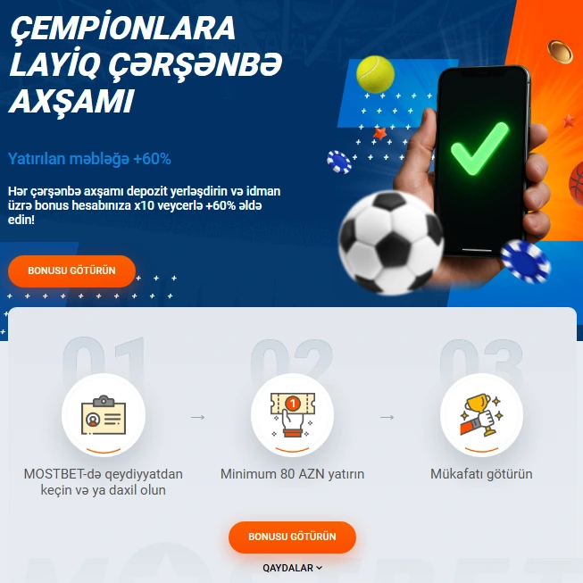 Mostbet bonus — mobil tətbiqdə welcome bonus və kampaniyalar